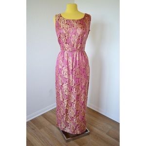 Vintage 70’s Brocade Maxi Dress